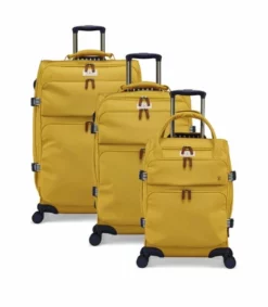 Joules Coast 4-Wheel Cabin Trolley Case -Suitcase Shop Joules Coast Luggage Antique Gold Grp1