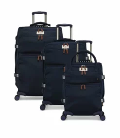 Joules Coast 4-Wheel Cabin Trolley Case -Suitcase Shop Joules Coast Luggage French Navy Grp1