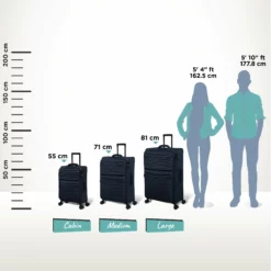IT Luggage Precursor - Medium Plus (Dress Blues) 16 IT Luggage Precursor - Medium Plus (Dress Blues) -Suitcase Shop Precursor Blue Relative Size bcae7b78 5358 4ff2 99fc 6671724e887a