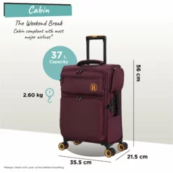 Simultaneous - Cabin (French Port) -Suitcase Shop Simultaneous Cabin French Port dims weights