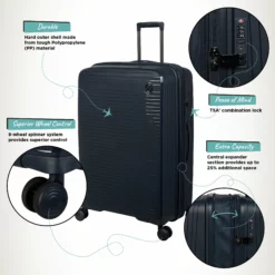 IT Luggage Spontaneous - Large (Blueberry) -Suitcase Shop Spontaneous Large Blueberry Infographic f4e81eae 7ca2 4d27 a907 57b9a9502427