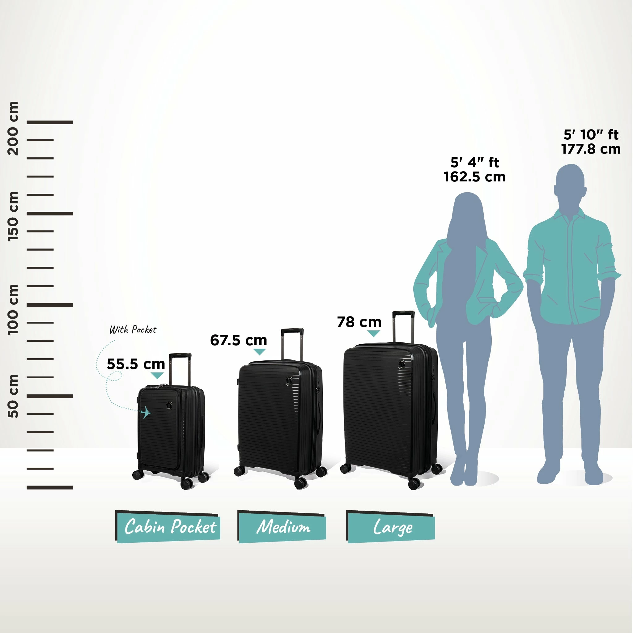 IT Luggage Spontaneous II - 3pc Set (Black) 15 IT Luggage Spontaneous II - 3pc Set (Black) - Image 15