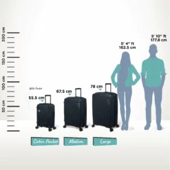 IT Luggage Spontaneous II - Cabin With Pocket (Blueberry) 21 IT Luggage Spontaneous II - Cabin With Pocket (Blueberry) -Suitcase Shop Spontaneous Set Pocket Blueberry Relative Size 99374055 f32c 4052 8461 787fd4bc949b
