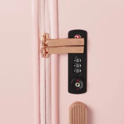Ted Baker Belle 54cm 4-Wheel Cabin Suitcase 31 Ted Baker Belle 54cm 4-Wheel Cabin Suitcase -Suitcase Shop TBW0302 017 Belle Pink TSA lock