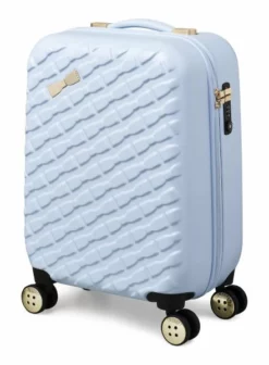 Ted Baker Belle 54cm 4-Wheel Cabin Suitcase 36 Ted Baker Belle 54cm 4-Wheel Cabin Suitcase -Suitcase Shop TBW0303 049 Belle Cabin Case Pale Blue 2