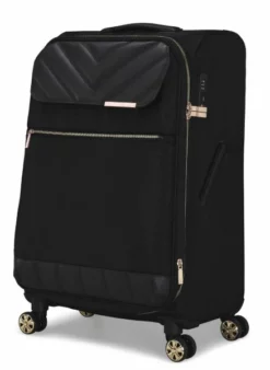 Suitcase Shop -Suitcase Shop TBW7002 001 Ted Baker Albany Eco Black Medium Case 2
