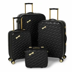 Ted Baker Belle 79cm 4-Wheel Large Suitcase -Suitcase Shop TBW Belle Luggage Black Grp3