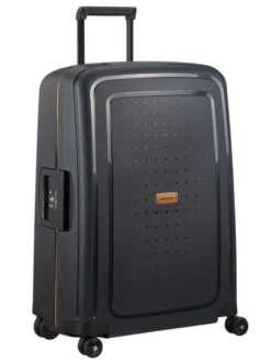 Samsonite S'Cure ECO 69cm Medium 4 Wheel Spinner Suitcase -Suitcase Shop amedScureblk2