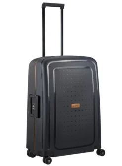 Samsonite S'Cure ECO 69cm Medium 4 Wheel Spinner Suitcase -Suitcase Shop amedScureblk6