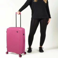 IT Luggage Spontaneous - Medium Plus (Azalea Pink) -Suitcase Shop it Luggage MAR23 05 V2 PINK